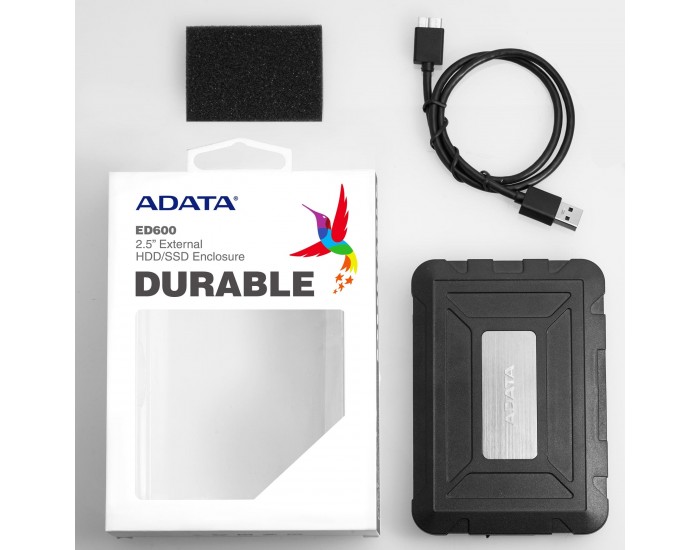 ADATA SSD HDD SATA CASING 2.5 USB 3.2 (ED600)